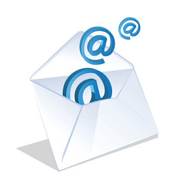 Symbolfoto offener Brief mit @-Zeichen