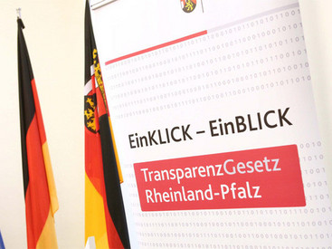 Plakat zum Transparenz Gesetz